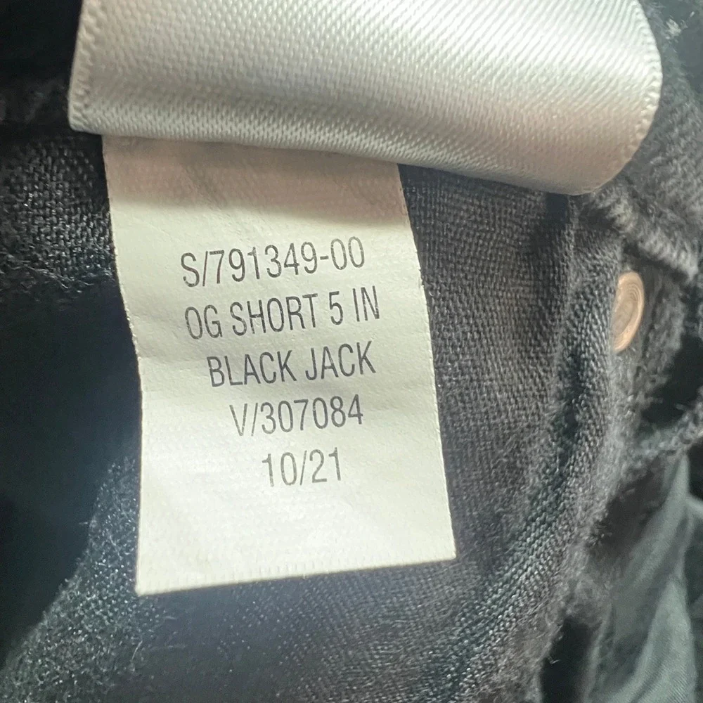 Old Navy OG Straight High Rise Denim Shorts Black Jack 0 S/791349-00